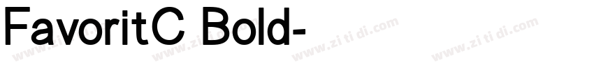 FavoritC Bold字体转换